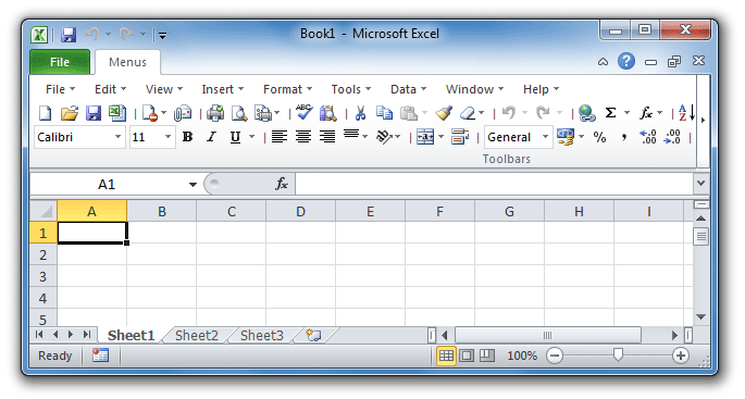 Classic Menu for Excel 2010