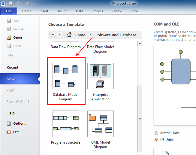 Where Is Reverse Engineer In Microsoft Visio 2010 2013 2016 2019 And 365