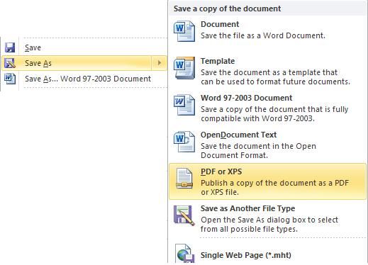 Word 2003 Convert To Pdf Missing