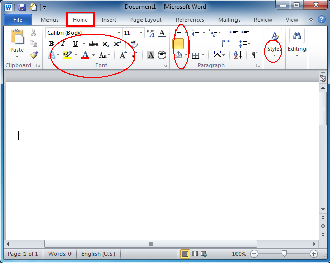Where Is The Format Menu In Microsoft Word 2007 2010 2013 2016 2019 