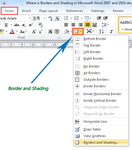 how to insert a clipart border in word 2010 - photo #22