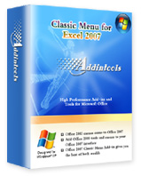 Box of Classic Menu for Excel