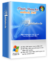 Box of Classic Menu for Outlook