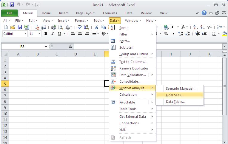 Classic Menu for Excel 2010 screenshot