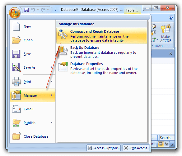 Where Is Compact And Repair Feature In Access 07 10 13 16 19 And 365