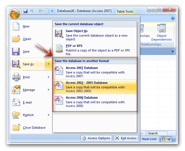 Where Is Mdb Save As In Access 07 10 13 16 19 And 365