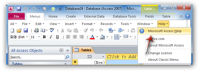 Where Is The Help In Microsoft Access 2007 2010 2013 2016 2019