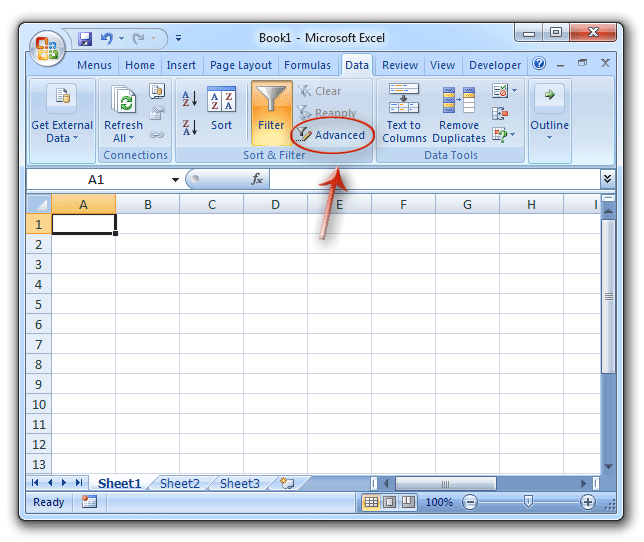enkelt gang udstilling Enhed Where is Advanced Filter in Excel 2007, 2010, 2013, 2016, 2019 and 365