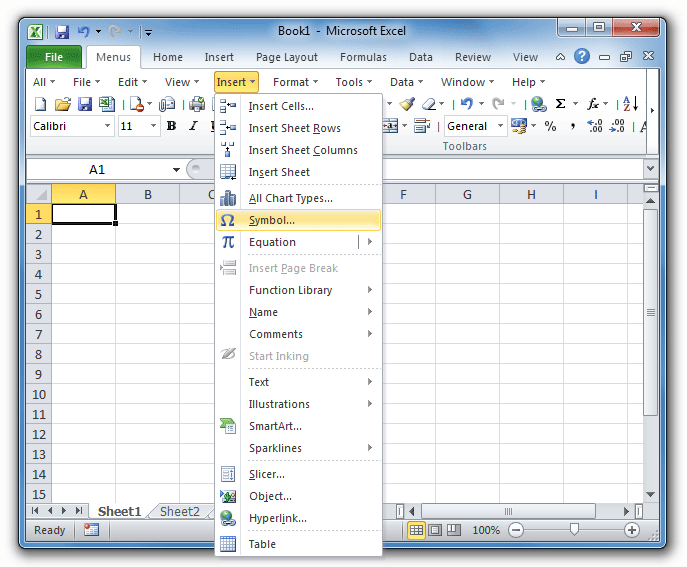 Microsoft excel вид