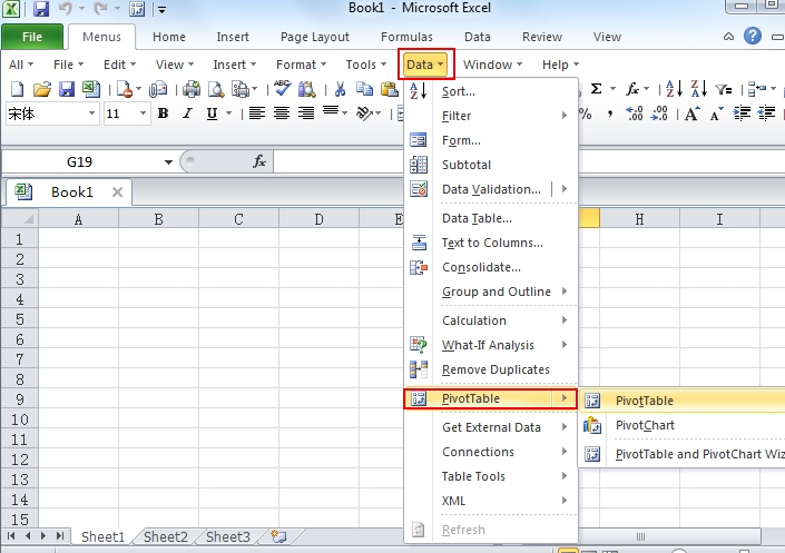 Chart Wizard Excel 2016