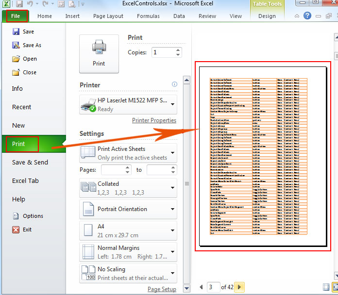 How To Print A Chart In Excel 2010