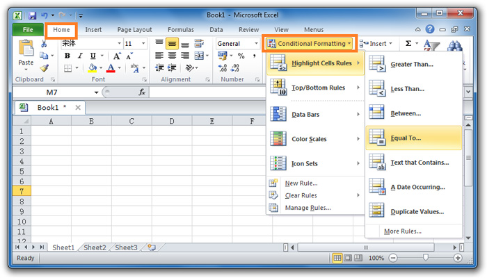 conditional formatting excel 2016 names