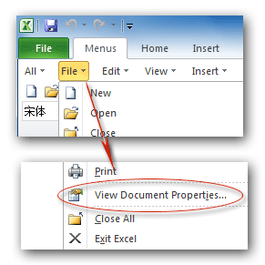 excel author missing