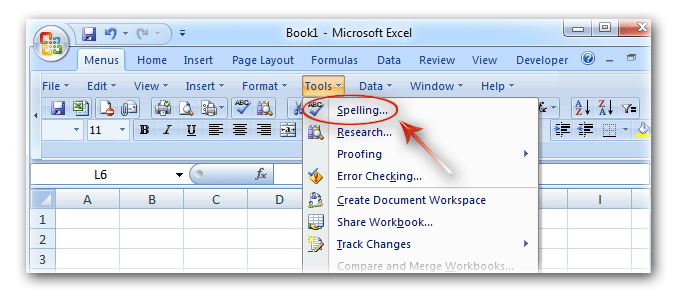 Microsoft Office Word Spell Check