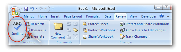 Where Is Spell Check In Microsoft Excel 2007 2010 2013 2016 2019 And 365