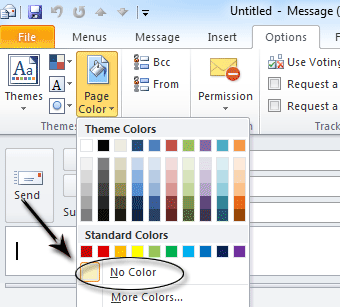 Figure 8: Backgournd Removal in Outlook 2010's Ribbon