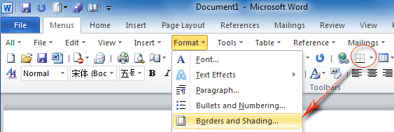 Where Is Border In Microsoft Office 2007 2010 2013 And 365