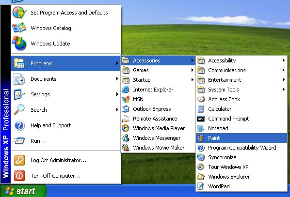 acceso directo de captura de pantalla mientras Windows XP