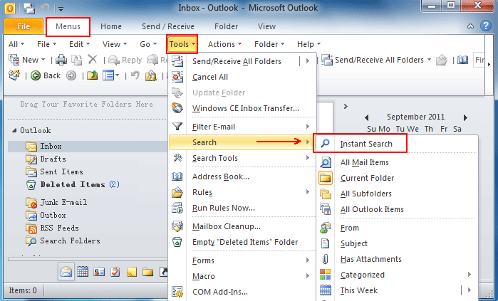 How To Show The Search Box In Outlook Infoupdate