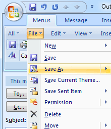 create reply in outlook 2007