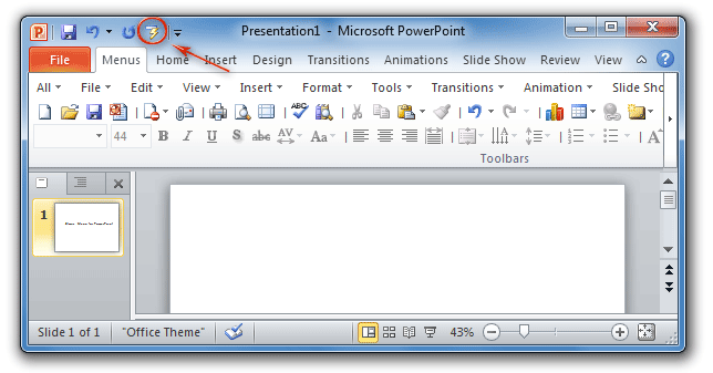 Figure 3: AutoCorrect Options in PowerPoint 2010 QAT