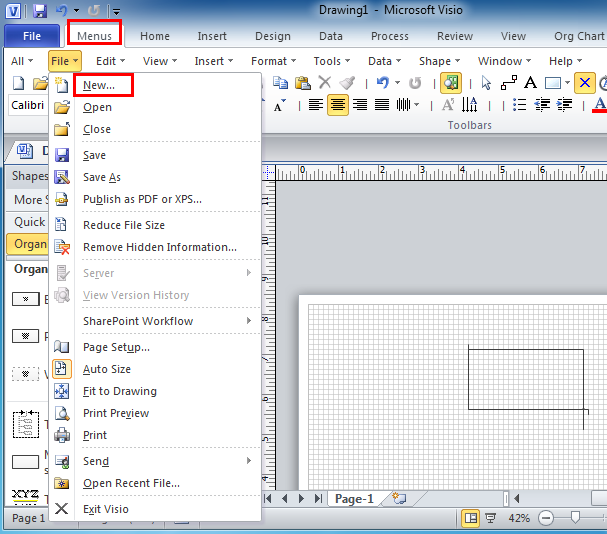 Message Sequence Chart Visio