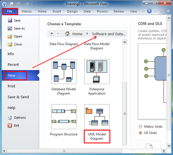 Where Is The Uml Model Diagram In Microsoft Visio 10 And Visio 07