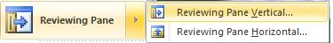 image of Reviewing Pane in Word 2010