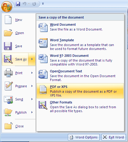 how to convert pdf to word 2010