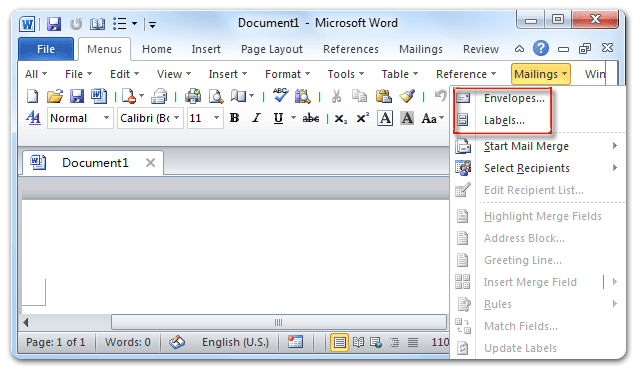 how to mail merge labels from excel to word office 2010