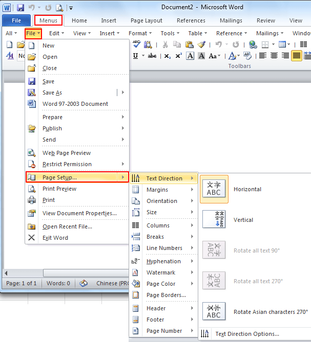 change default table settings in word 2010