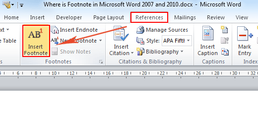microsoft word how to footnote microsoft word how to footnote