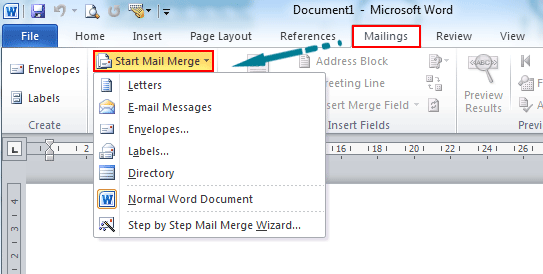 how to mail merge labels from excel to word office 2010