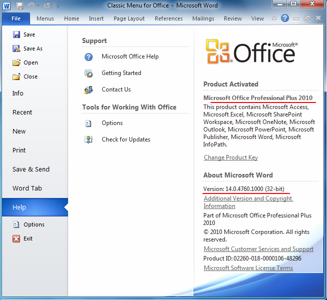 office 2010 offline help