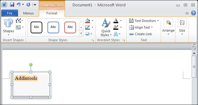 Compare Text Box Function of Microsoft Word 2003, 2007 and