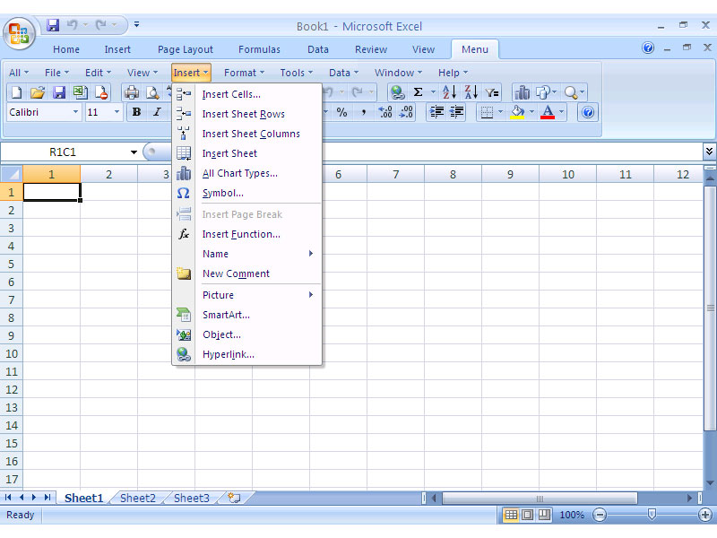 Screen Shots of Office 2007
