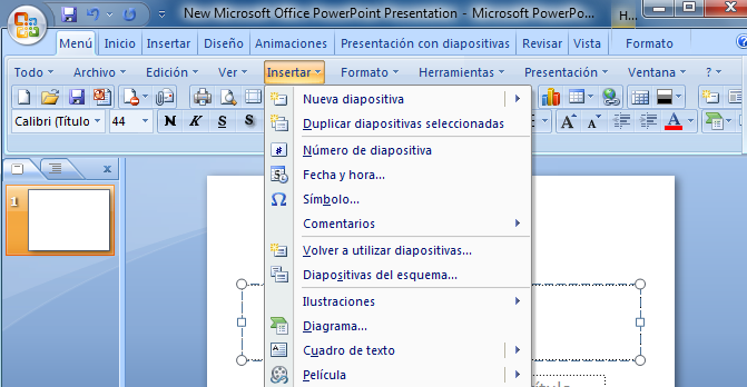 Mostrar menús clásicos y barras de herramientas en la cinta de opciones de Office  2007