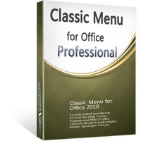 box of Classic Menu for Office Professional 2010
