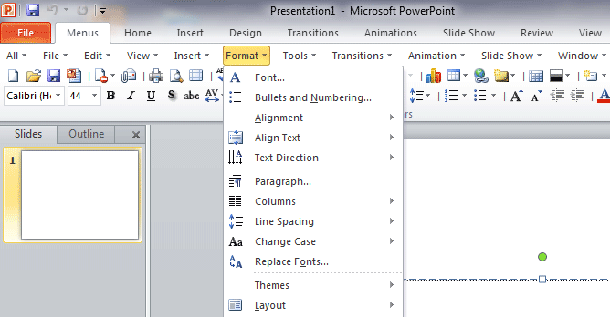 box of Classic Menu for PowerPoint 2010